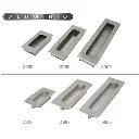 3567 Jaladera-Embutir De Aluminio Handy Home #3567 128Mm Ns