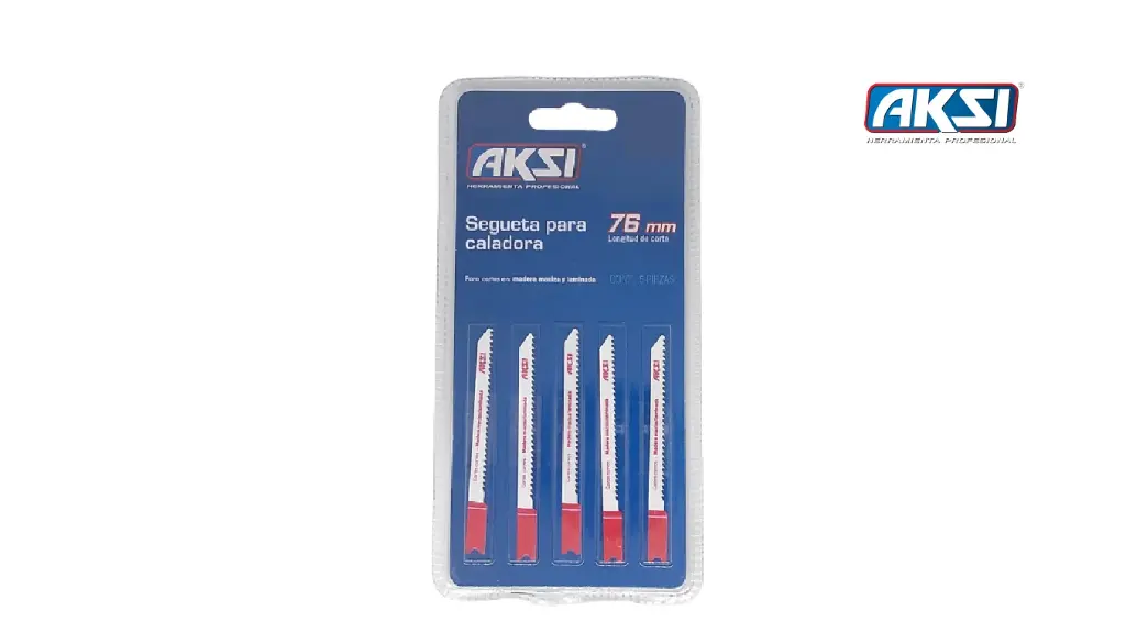 Segueta Caladora T 5pzs Metal Aksi 115922