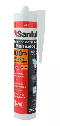 [TES-0141] Silicon Cartucho Transparente Santul