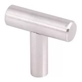 [HH-79985] 79985 Jaladera-Boton Handy Home #79985 Hueca Acero Inox C/T