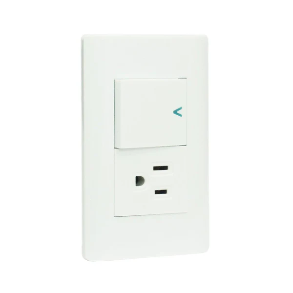 [TES-0180] Placa Lucek c/apagador y contacto blanco